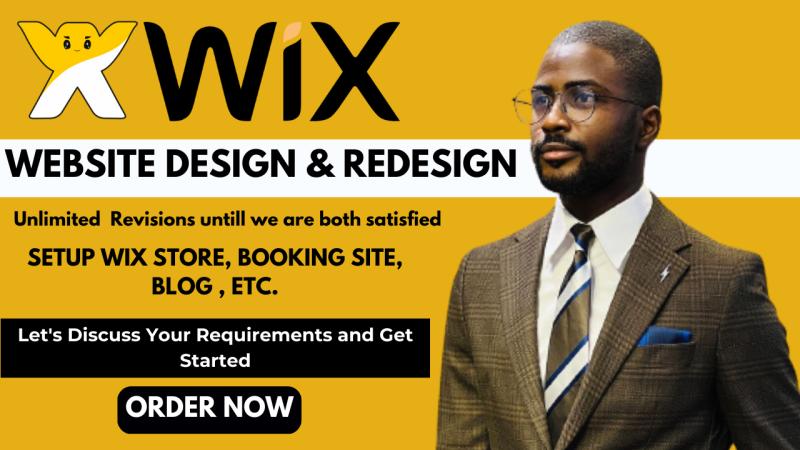 I will wix website design, wix website redesign design wix website, wix design