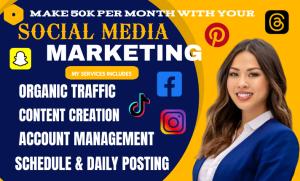 I will be a Creative Social Media Marketing Manager for Instagram and Facebook – Content Creation