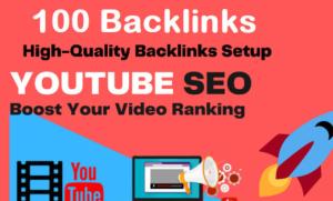 I will boost your video and YouTube channel with premium high quality backlinks