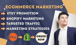 I will do etsy shop promotion, ebay seo, shopify marketing to boost your sales