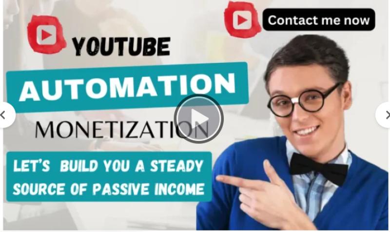 I will create automated YouTube cash cow videos, cash cow channel, cash cow monetization
