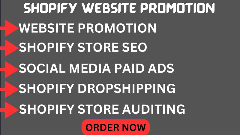 I will promote shopify store, run facebook ads to boost shopify store sales and traffic