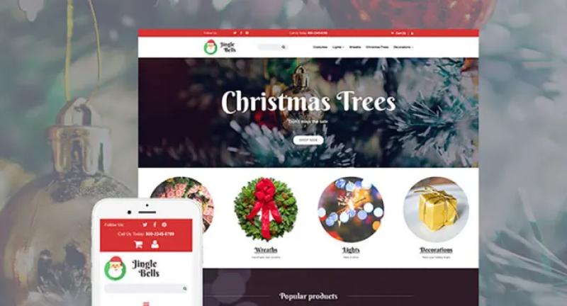 I will build a responsive Christmas, holiday card WordPress website