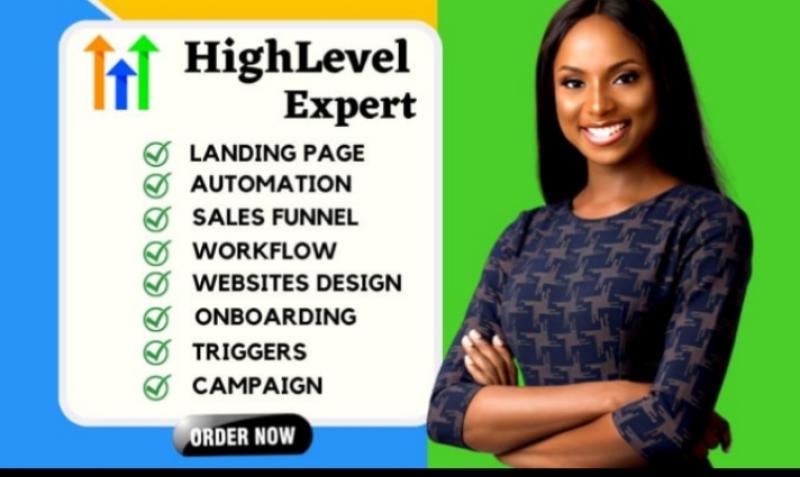 I Will GoHighLevel Sales Funnel, Go High Level Landing Page & GoHighLevel Website Expert