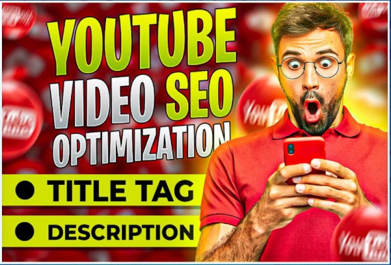 I will do youtube video SEO expert and organic promotion channel growth manager