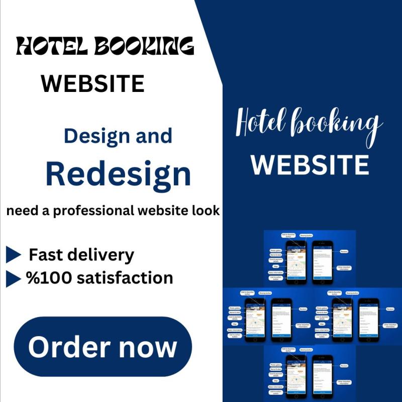 I will develop Hotel Booking Website, Vacation Rental, Booking Website, Clone Website