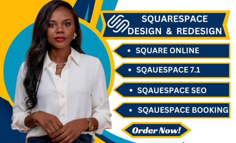 I will provide Squarespace website redesign, design, and customization