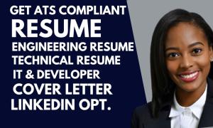 I will write a professional technical engineering, tech resume, and software resume