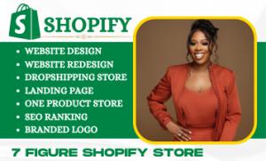 I will Shopify website redesign, Shopify website design, Shopify website redesign store