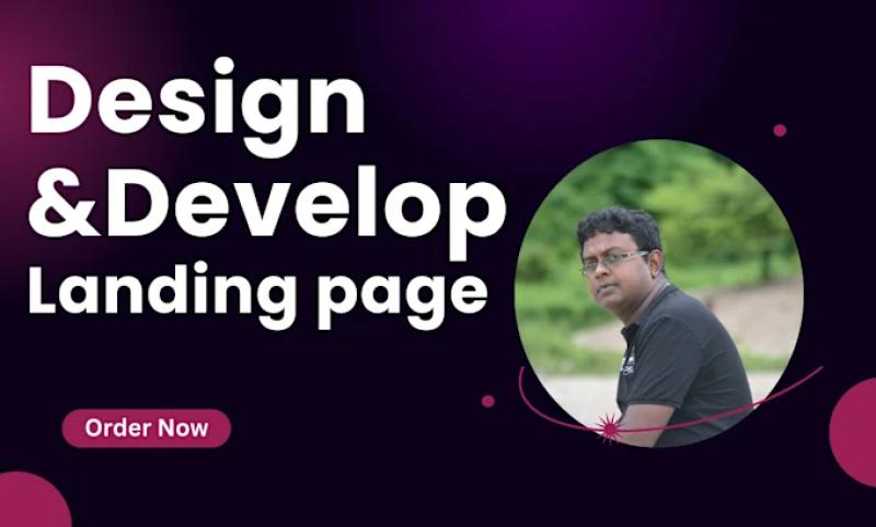I will create your professional responsive landing page
