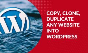 I will copy, clone, or duplicate any website into WordPress fast