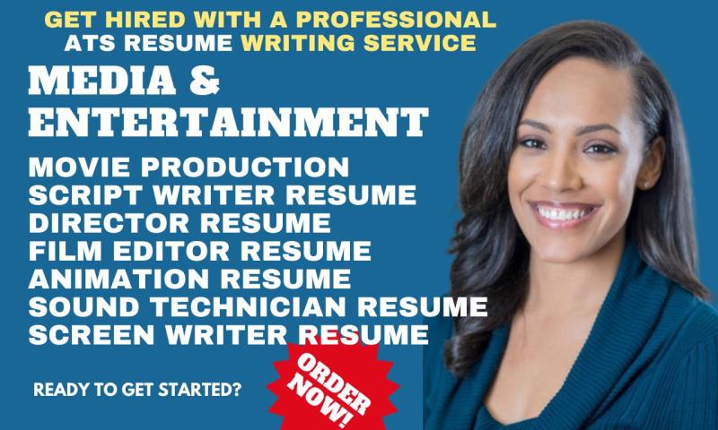 I will write an ats resume and cover letter for entertainment, media and transportation