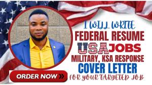 I will write a federal resume, executive, ksa, government, and military resume