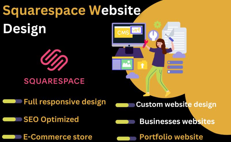 I will create a professional Squarespace website
