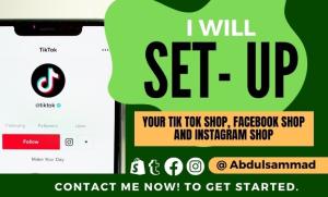 I Will Setup TikTok Shop, Facebook Shop, and Instagram Shop