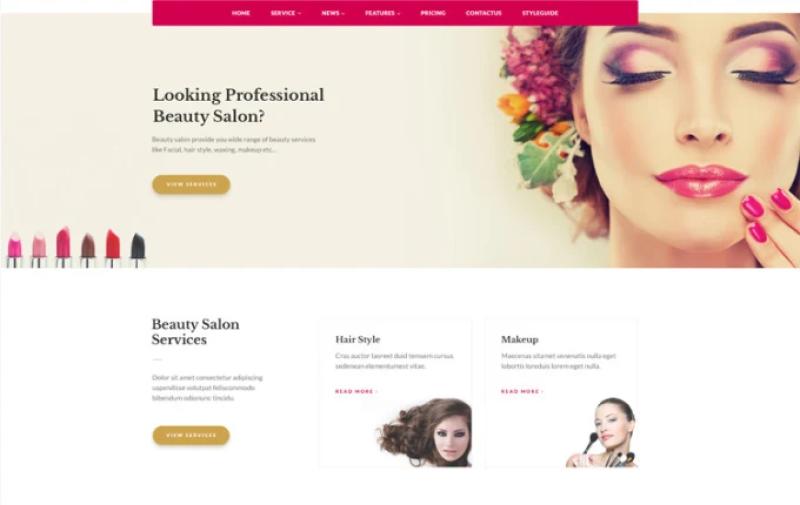 I will design beauty website, cosmetic, fashion website, spa, beauty salon website