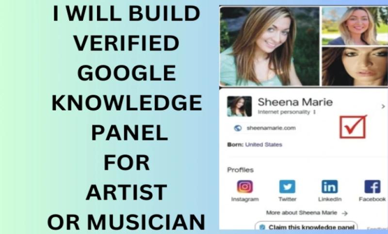 I will make a verified Google Knowledge Panel for personal and company