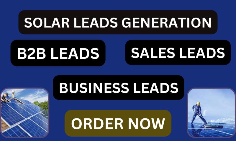 generate verified USA and UK solar leads b2b leads email list and contact list