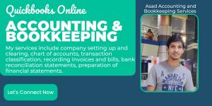 I will do setup, clean up, and bookkeeping in QuickBooks Online