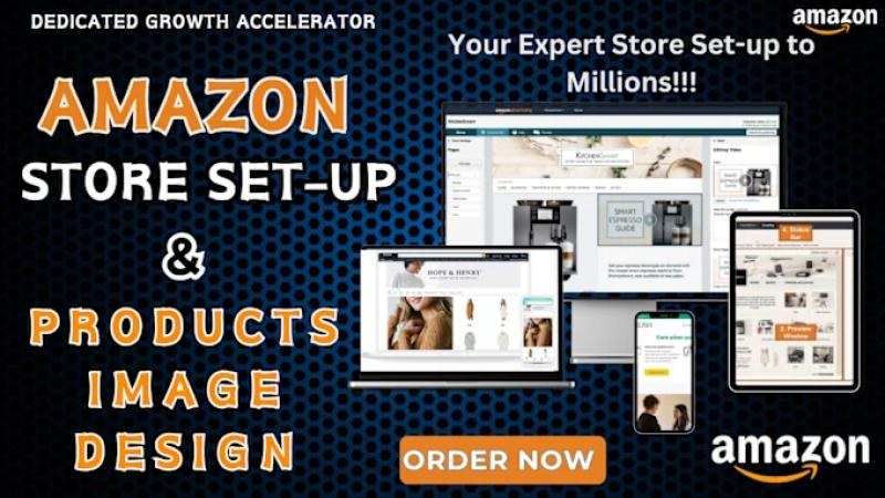 I will create your amazon brand store and product design