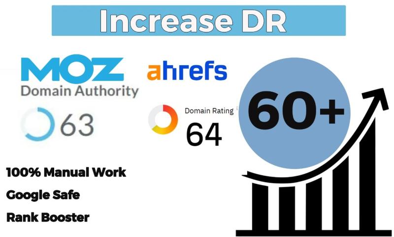 I will increase domain rating ahrefs DR moz domain authority da