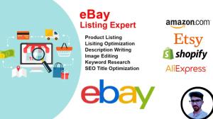 I will do ebay listing, auto part listing, ebay motors