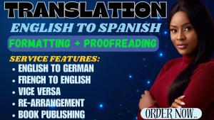 I will translate 1000 words from english to all language or vice versa