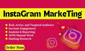 I will do Instagram marketing or promotion for Instagram growth