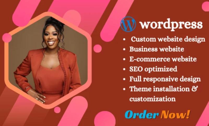 I will design and build your modern responsive and one page scroll wordpress website