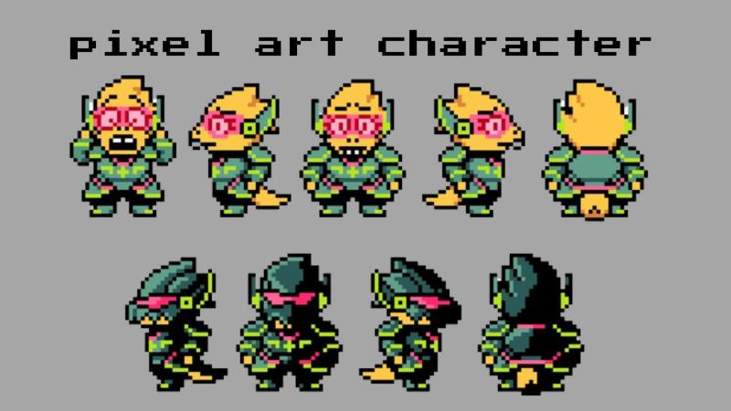 I will do pixel art character, sprite sheet pixel art animation