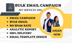 I will send bulk email campaign, email blast, email marketing, send emails