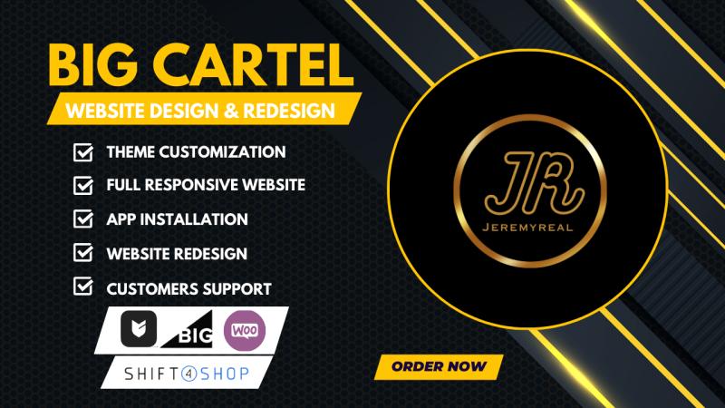 I will design and redesign bigcartel shift4shop bigcommerce store shopify wix weebly