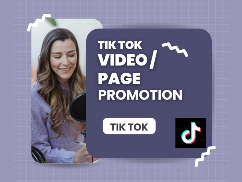 I will promote your TikTok video to a massive audience