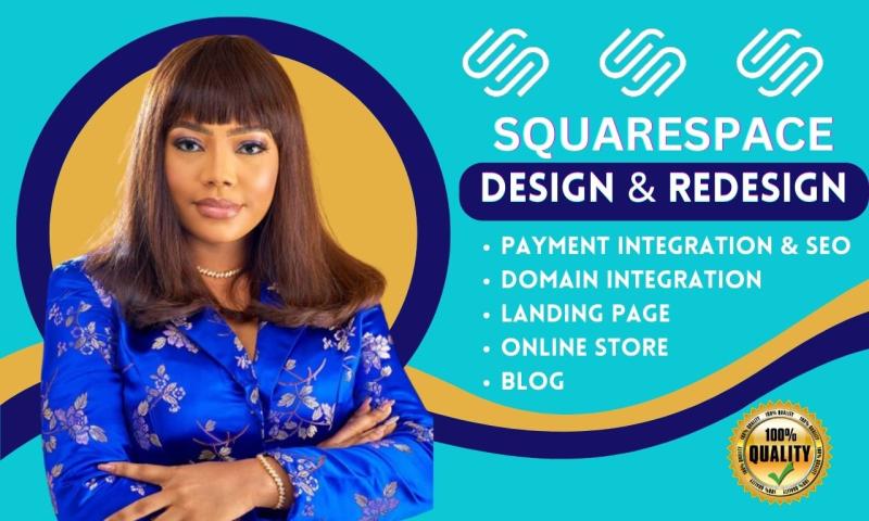 I will do squarespace website design squarespace website redesign squarespace design