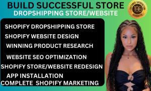 I will build shopify website redesign shopify store design shopify website redesign