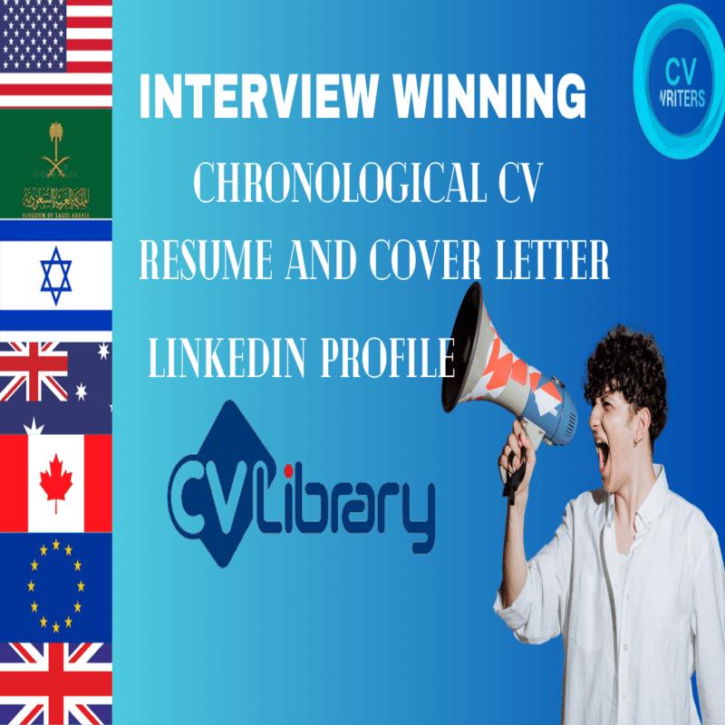 I will rewrite interview winning chronological CV resume cover letter, linkedin profile