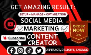 I will set up social media accounts social media marketing manager