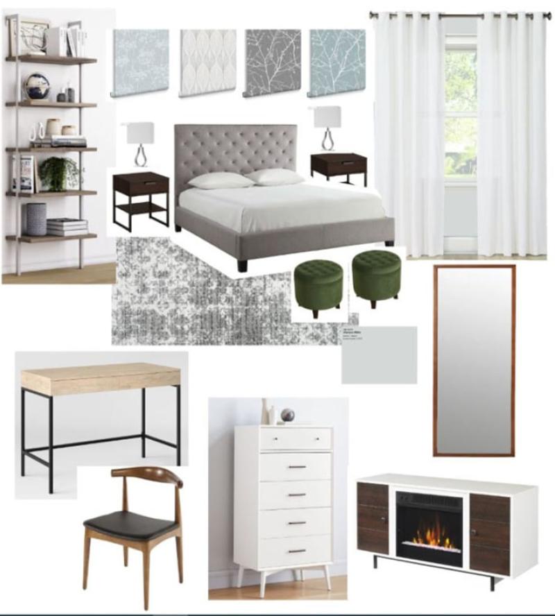 I will create an attractive interior design mood board and floor plan