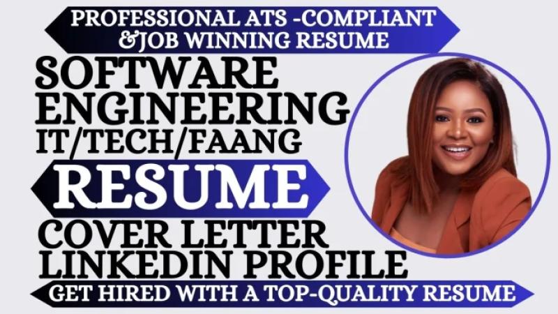 I will write ats software engineering resume, technical, engineering, and software cv