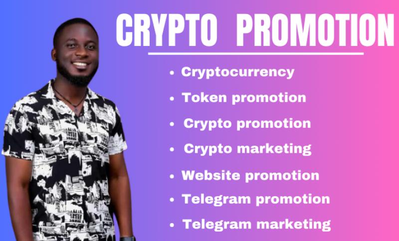 I will do crypto Twitter promotion, crypto marketing, crypto ads to generate sales