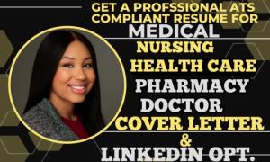 I will write medical, healthcare resume, nursing, pharmaceutical, doctor and cover letter