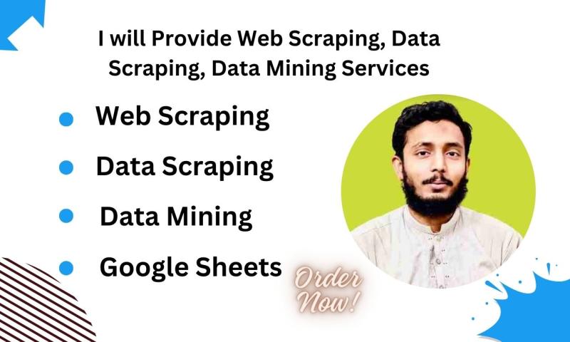 I will provide web scraping, data scraping, data mining services