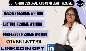 I will create resumes and cover letters for teaching positions
