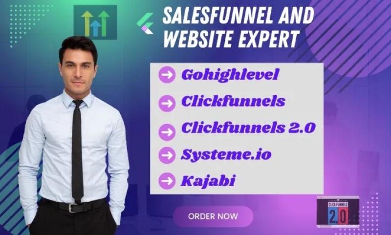 I will build gohighlevel website, gohighlevel funnel, gohighlevel landing page