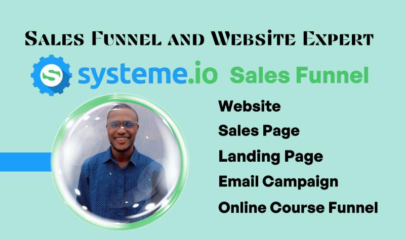 I will design high converting landing pages systeme io and clickfunnels