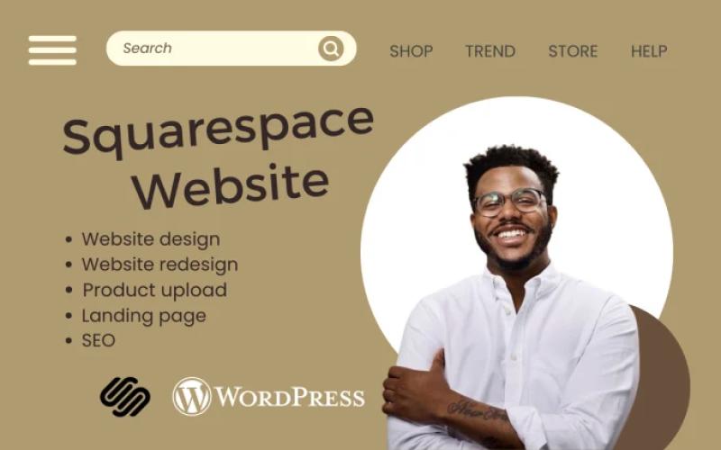 I will do Squarespace website design and redesign