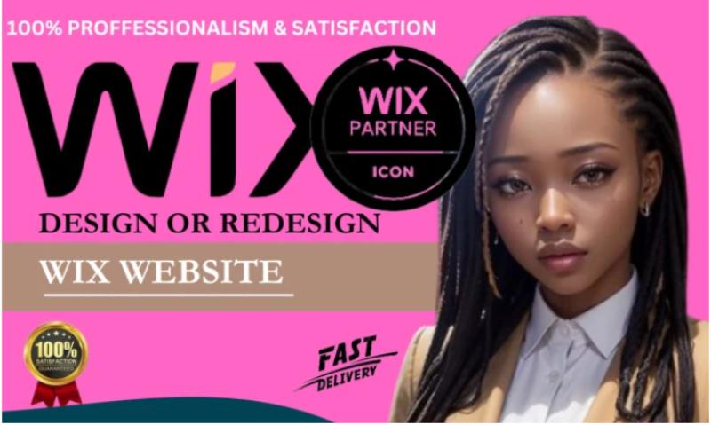 I will do Wix website design, redesign Wix, revamp Wix website, Wix design