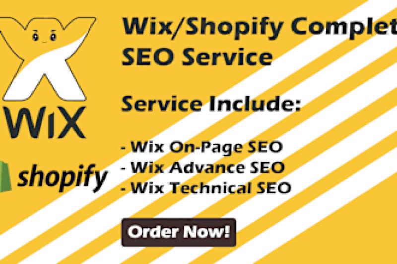 I will do complete SEO services on shopify wix for google ranking