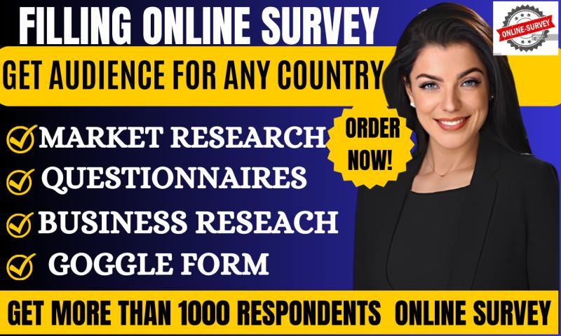 I will do online survey and fill online survey questionnaires