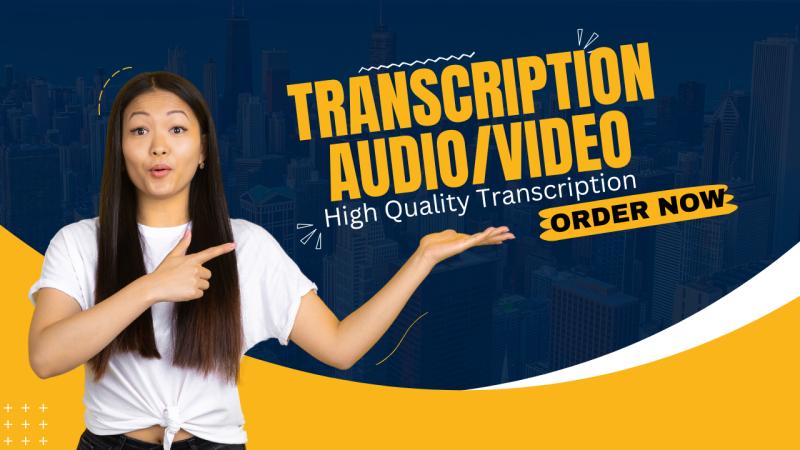 I will transcribe english audio or video to text